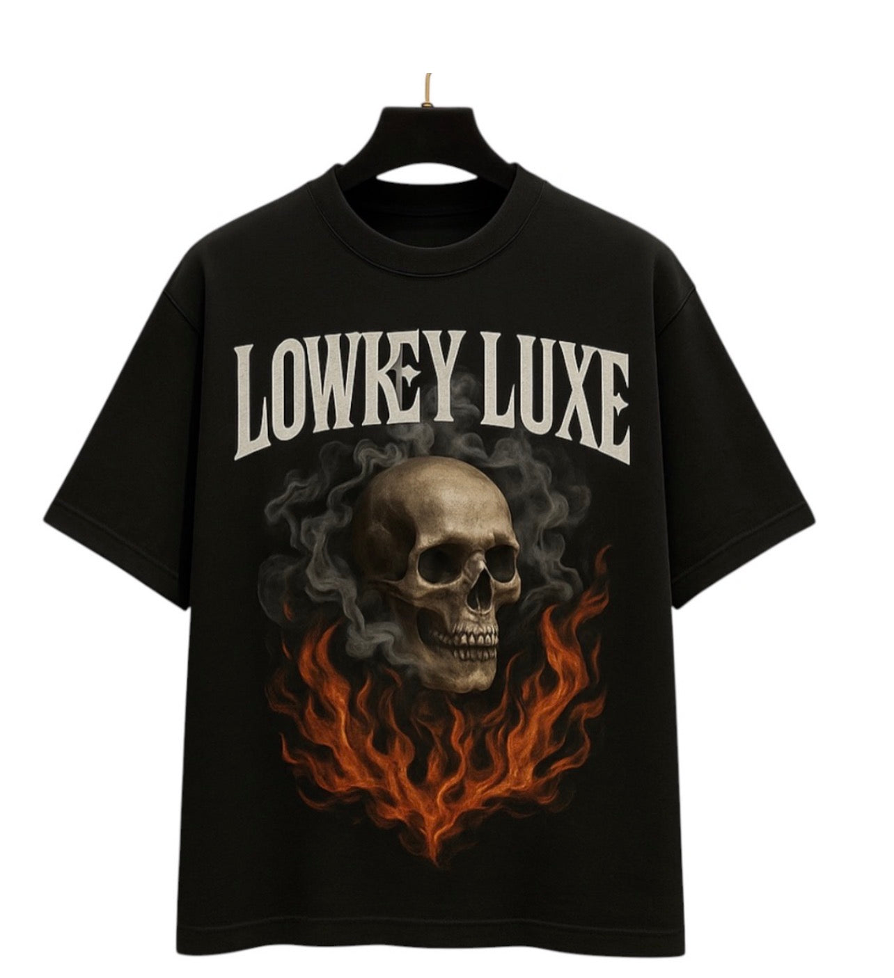 Lowkeyluxe™ Flame Skull Tee